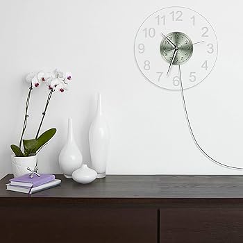 希少　新品同様　ネオンクロック　静音時計　モノトーンインテリア　LED掛け時計 壁掛け時計 おしゃれ 北欧 モダン インターフォルム Luu ルウ